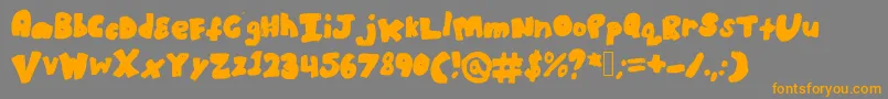 Boldbronzyne Font – Orange Fonts on Gray Background