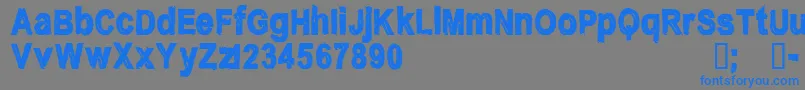 Weitere Informationen zur CfnostalgiaRegular-Schriftart CfnostalgiaRegular-Schriftart – Blaue Schriften auf grauem Hintergrund