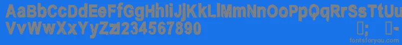CfnostalgiaRegular Font – Gray Fonts on Blue Background