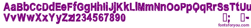 Шрифт CfnostalgiaRegular – фиолетовые шрифты