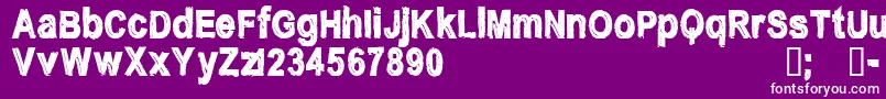 Lisätietoja CfnostalgiaRegular-fontista CfnostalgiaRegular-fontti – valkoiset fontit violetilla taustalla