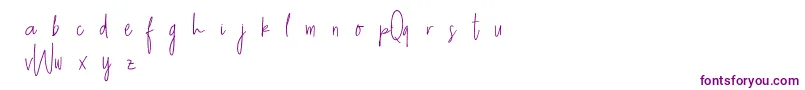 QueenwaffleDemo Font – Purple Fonts on White Background