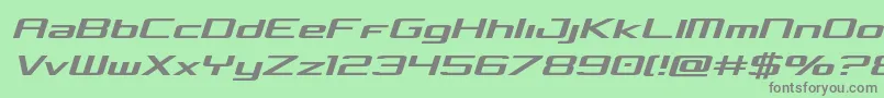 Concieliansemital Font – Gray Fonts on Green Background