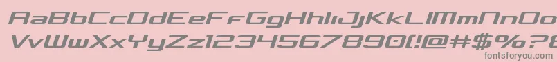 フォントConcieliansemital – ピンクの背景に灰色の文字