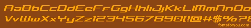 Concieliansemital Font – Orange Fonts on Brown Background
