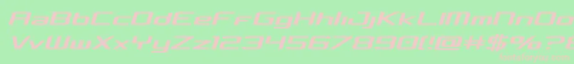 Concieliansemital Font – Pink Fonts on Green Background
