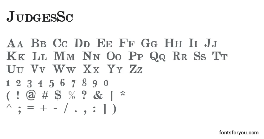 Police JudgesSc (40007) - Alphabet, Chiffres, Caractères Spéciaux