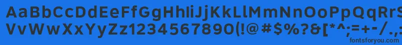 Roadgeek2005Series6b Font – Black Fonts on Blue Background
