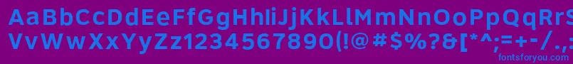 Roadgeek2005Series6b Font – Blue Fonts on Purple Background