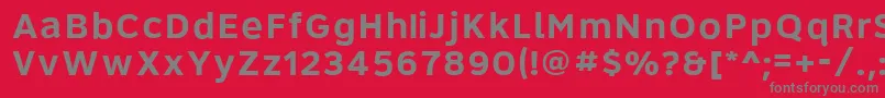 Шрифт Roadgeek2005Series6b – серые шрифты на красном фоне