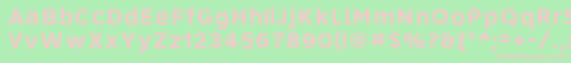 Roadgeek2005Series6b Font – Pink Fonts on Green Background