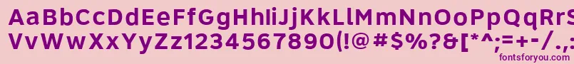 Roadgeek2005Series6b Font – Purple Fonts on Pink Background