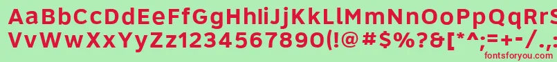 Roadgeek2005Series6b Font – Red Fonts on Green Background