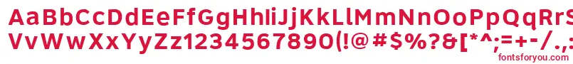 Roadgeek2005Series6b Font – Red Fonts on White Background