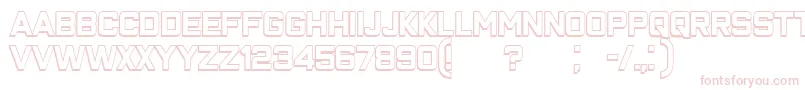 ClosenessOutline Font – Pink Fonts on White Background