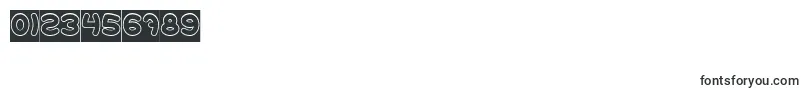 EarthHeartHollowInverse Font – Fonts for Numbers and Digits