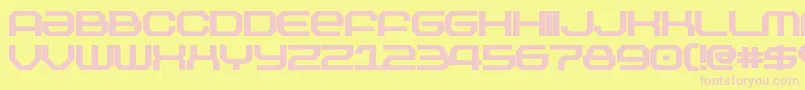 OutlandBlack Font – Pink Fonts on Yellow Background