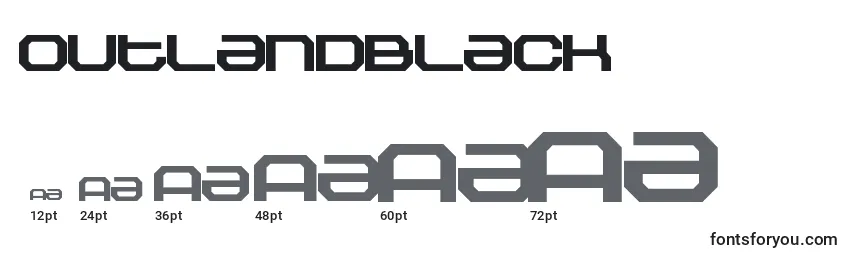 OutlandBlack Font Sizes