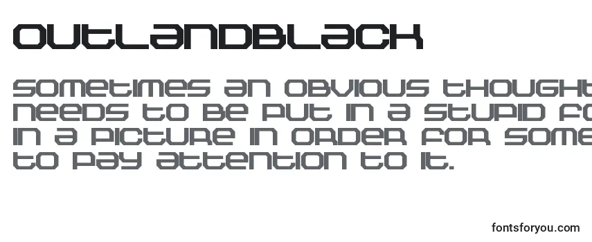 Шрифт OutlandBlack