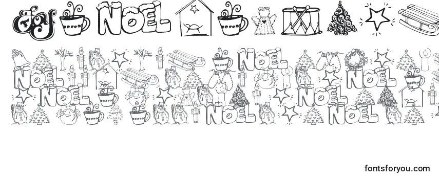Review of the Jandachristmasdoodles Font