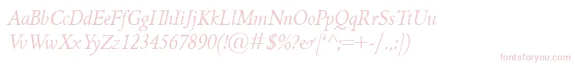 More about GriffoclassicoItalic Font GriffoclassicoItalic Font – Pink Fonts on White Background