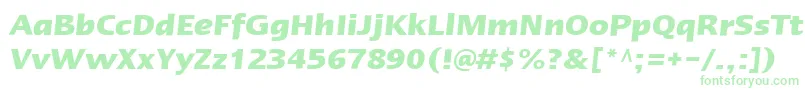 LinotypeErgoBoldItalic Font – Green Fonts on White Background