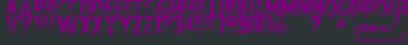Nowharehouse Font – Purple Fonts on Black Background
