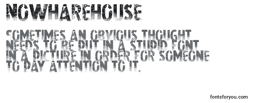 Nowharehouse Font