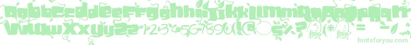 Czcionka Soupleaf – zielone czcionki