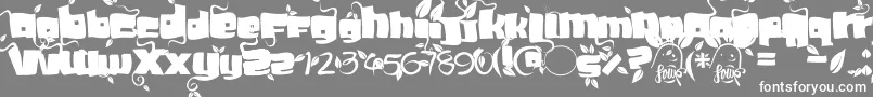Soupleaf Font – White Fonts on Gray Background