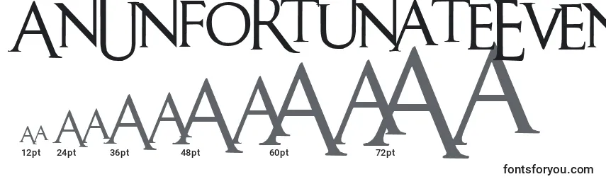 AnUnfortunateEvent Font Sizes