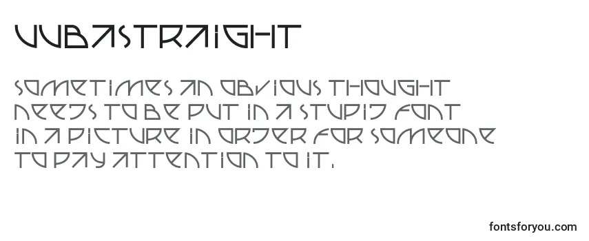 Uubastraight-fontti