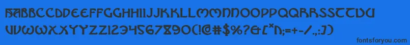 Brinathynb Font – Black Fonts on Blue Background