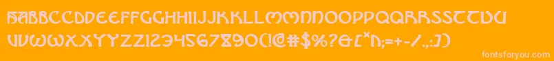 Шрифт Brinathynb – розовые шрифты на оранжевом фоне