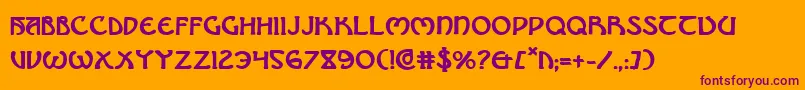 Brinathynb Font – Purple Fonts on Orange Background