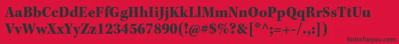 KeplerstdBlackscn Font – Black Fonts on Red Background