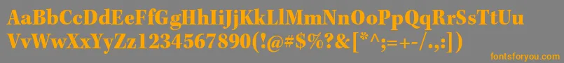 KeplerstdBlackscn Font – Orange Fonts on Gray Background