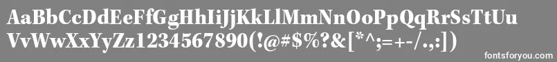 フォントKeplerstdBlackscn – 灰色の背景に白い文字