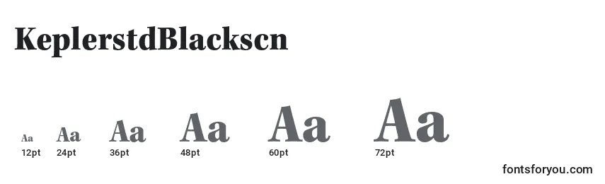 KeplerstdBlackscn Font Sizes