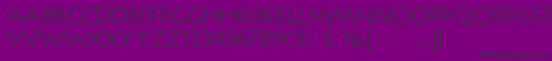 Czcionka Lithosc – czarne czcionki na fioletowym tle