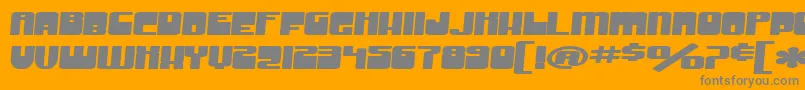 SfGrooveMachineExtendedBold Font – Gray Fonts on Orange Background