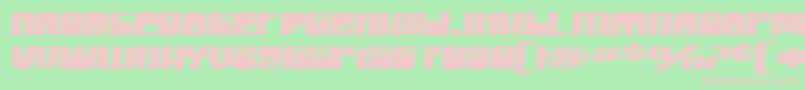 SfGrooveMachineExtendedBold-fontti – vaaleanpunaiset fontit vihreällä taustalla
