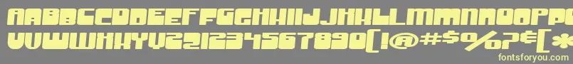 SfGrooveMachineExtendedBold Font – Yellow Fonts on Gray Background
