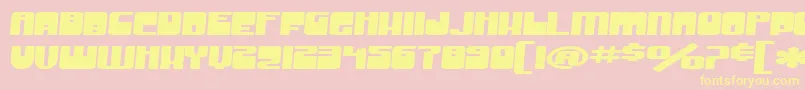 SfGrooveMachineExtendedBold Font – Yellow Fonts on Pink Background