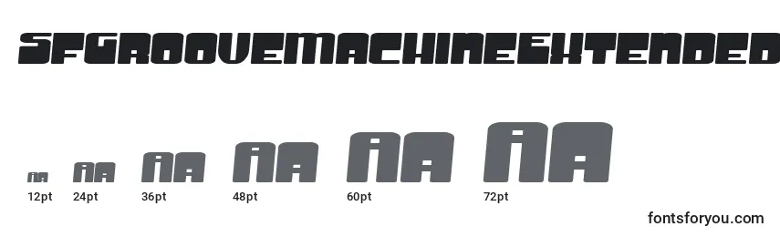 SfGrooveMachineExtendedBold Font Sizes