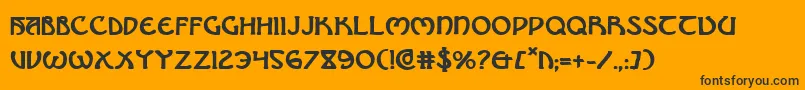 BrinAthynBold Font – Black Fonts on Orange Background