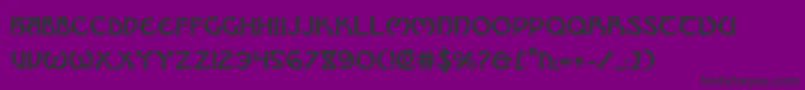 BrinAthynBold Font – Black Fonts on Purple Background