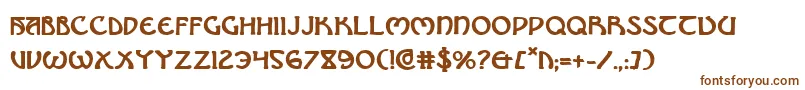 Шрифт BrinAthynBold – коричневые шрифты на белом фоне