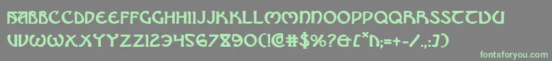 BrinAthynBold Font – Green Fonts on Gray Background