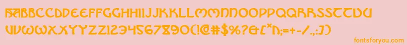 BrinAthynBold Font – Orange Fonts on Pink Background